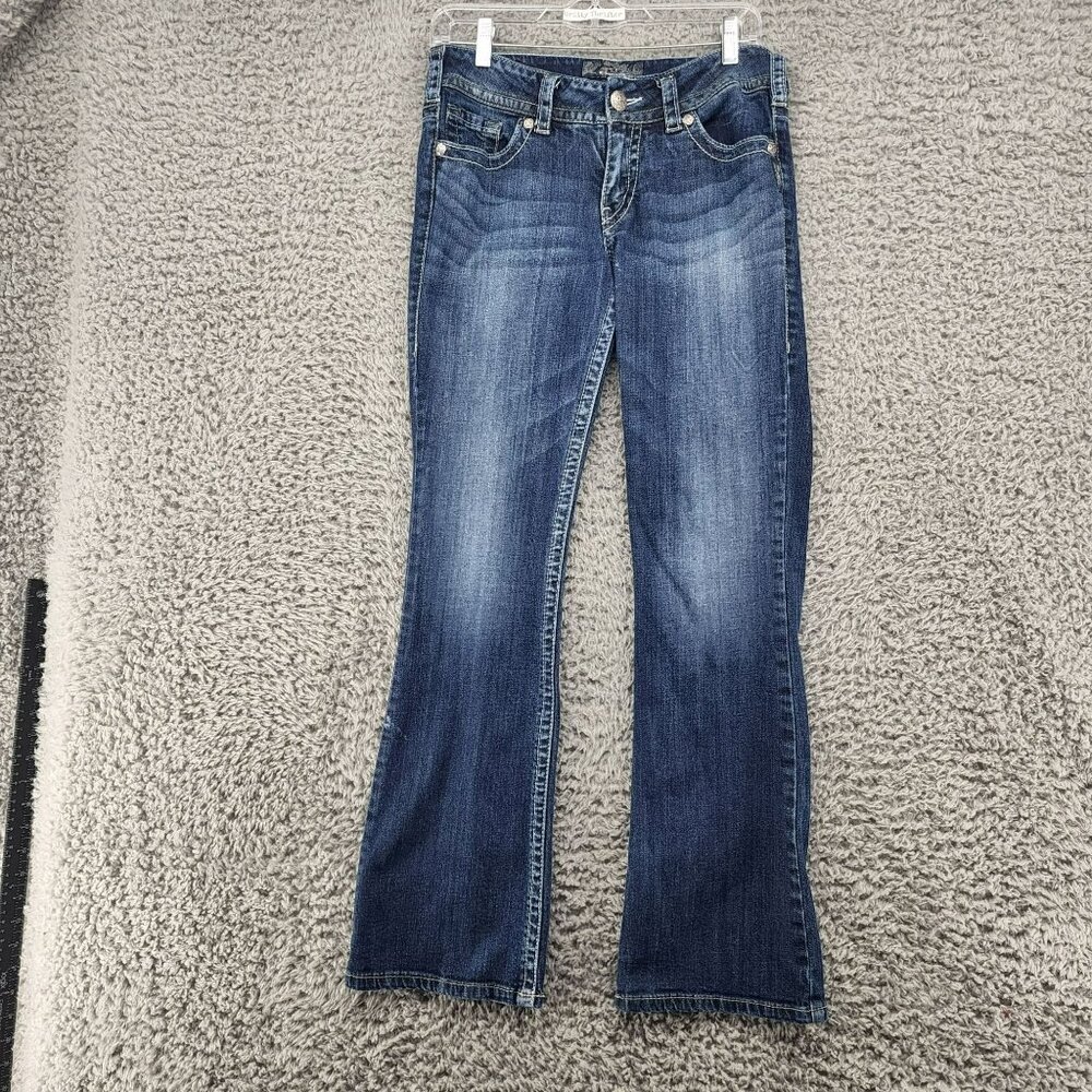 Silver Jeans Womens 28 Suki Bootcut Stretch Low Rise Faded Blue *Read*